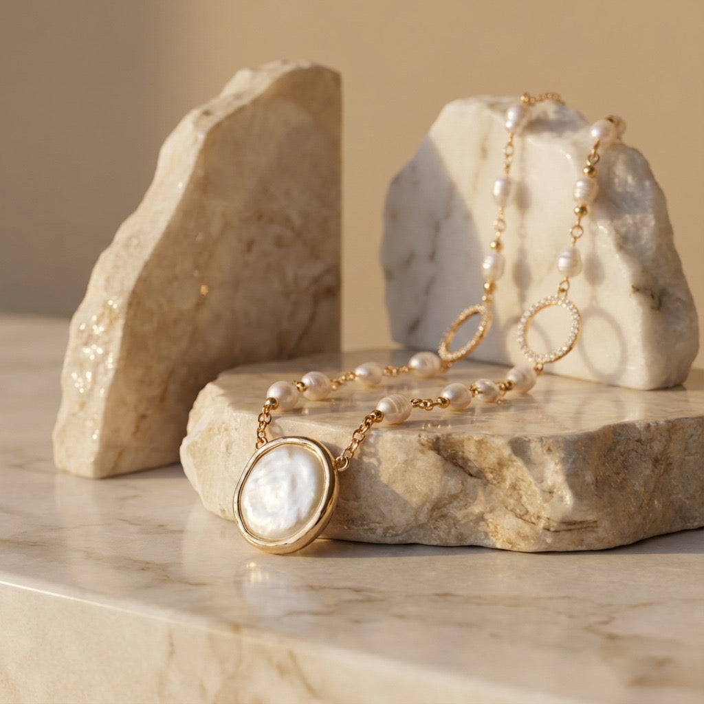 Cadena larga de Perlas