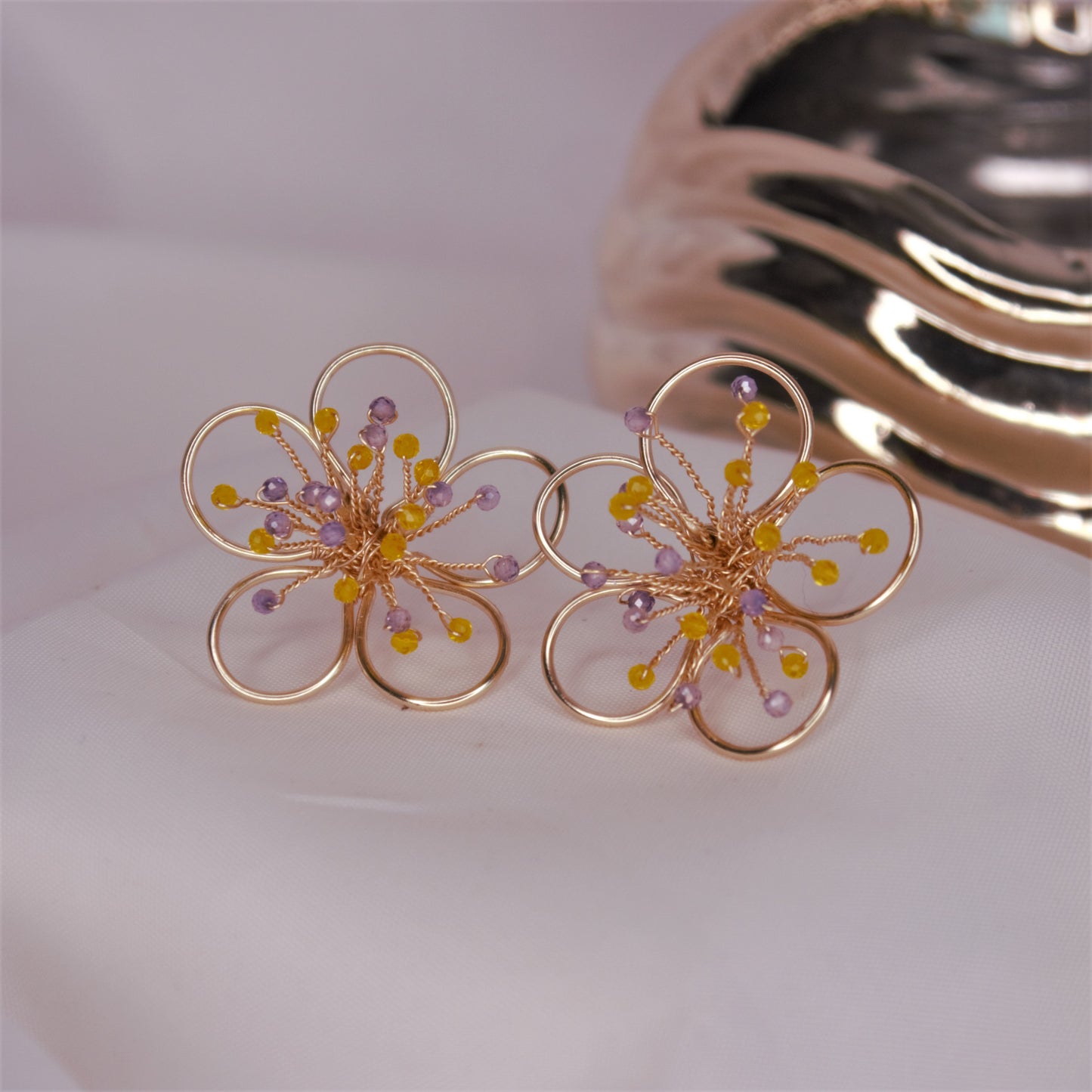Aretes Flor pistilos