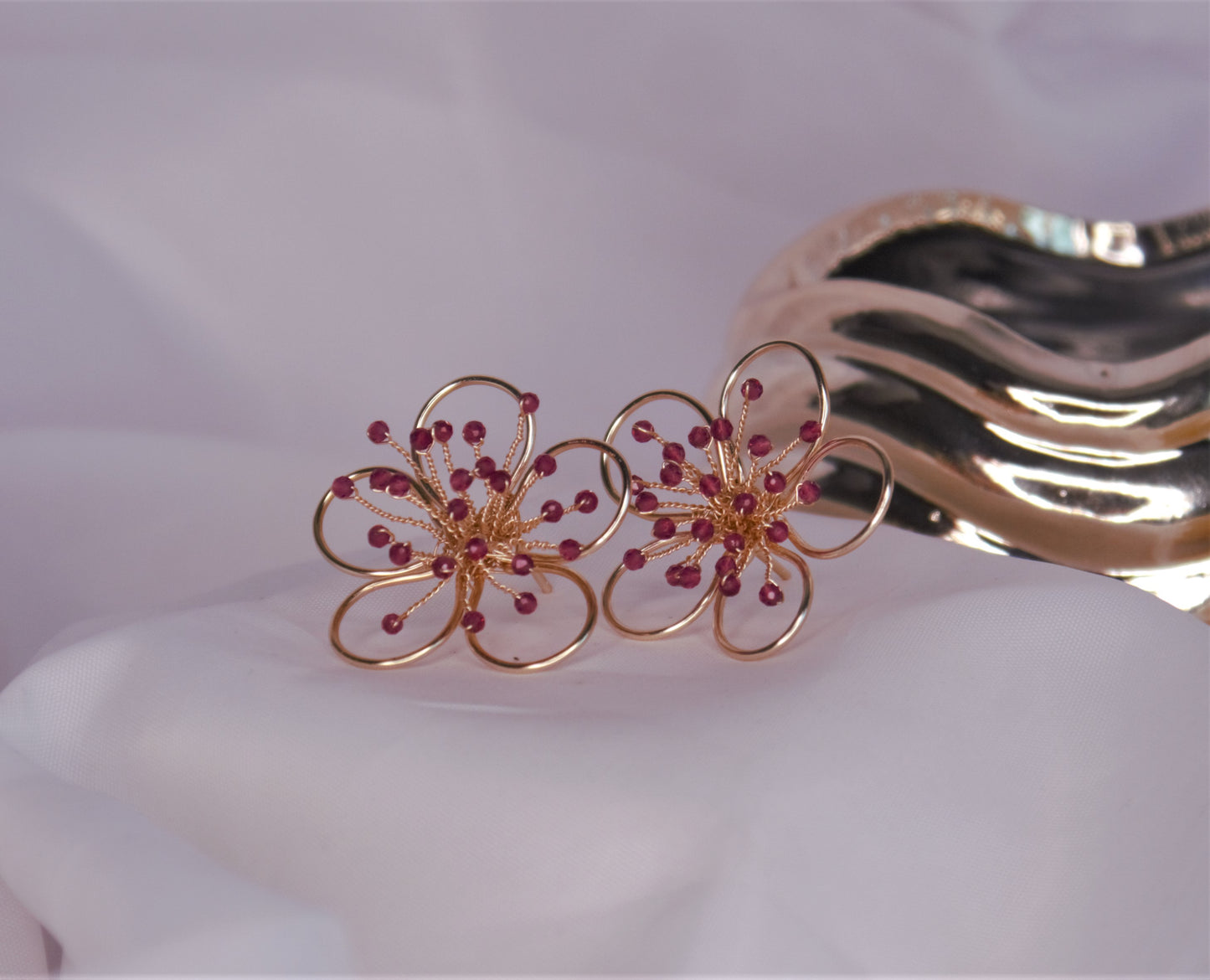 Aretes Flor pistilos