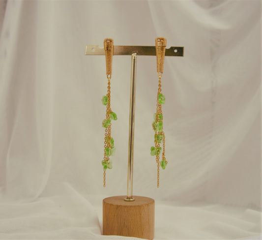 Aretes largos Cascada