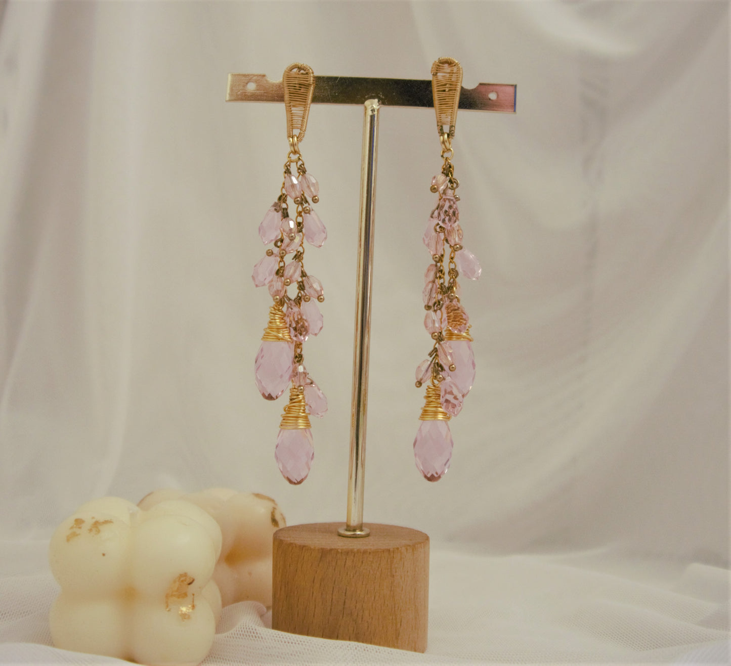 Aretes largos Cascada