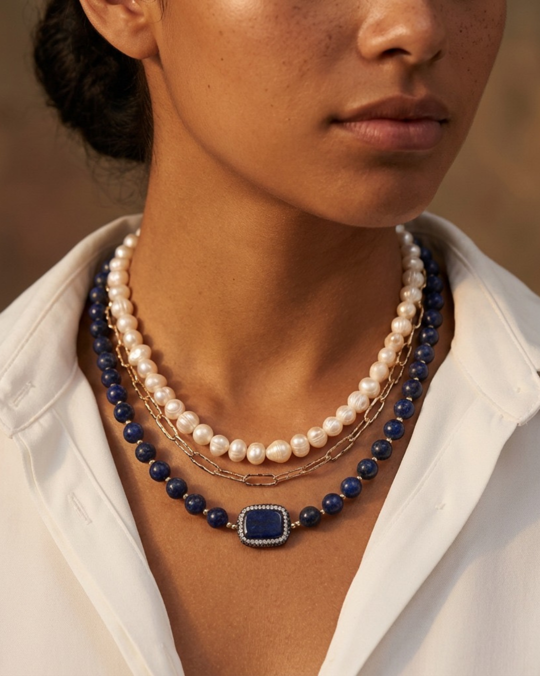 Collar clásico de Perlas