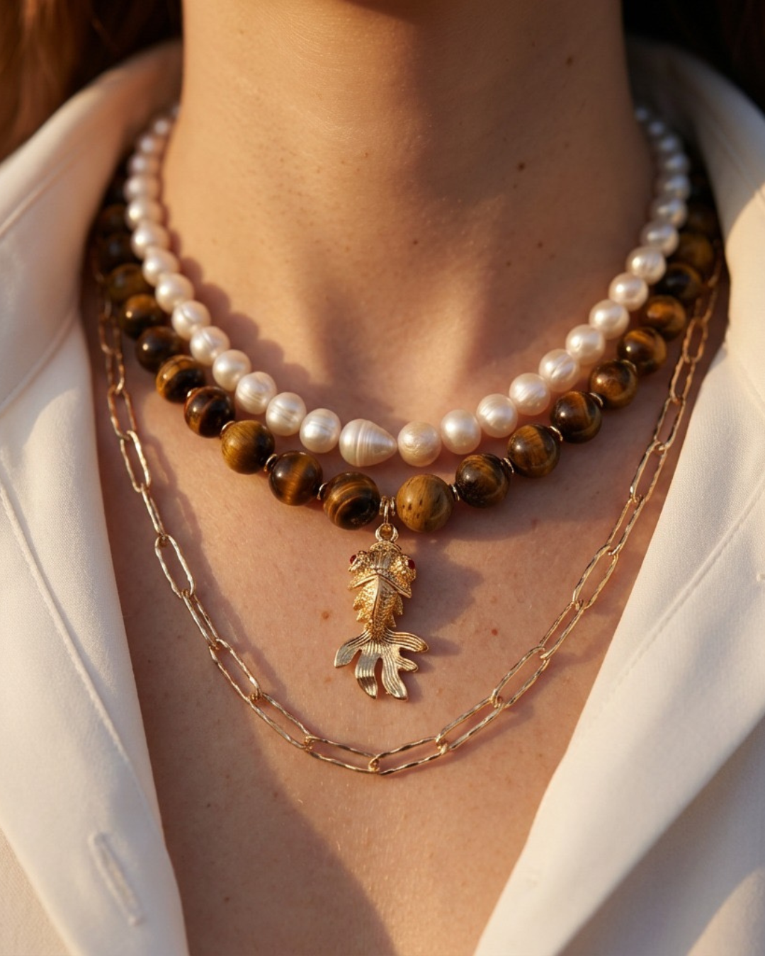 Collar clásico de Perlas