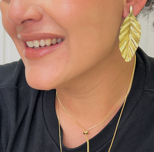 Aretes Hoja