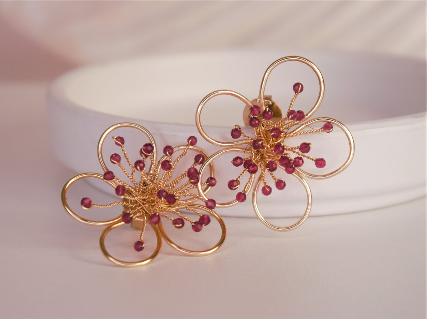 Aretes Flor pistilos